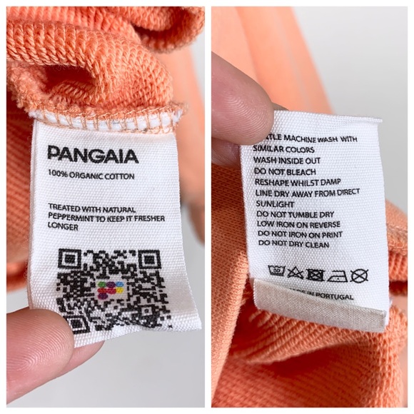 Pangaia 365 Midweight Set: Crew Sweatshirt & Shorts (Sz S/XS) Peach Perfect - Picture 10 of 16